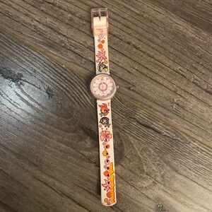 Vintage Flik Flak watch Pink Powerpuff girls Swiss made Swatch watch